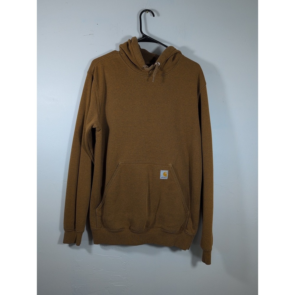 Carhartt Hoodie Men's Size Small Brown Original Fit Pullover Sweatshirt